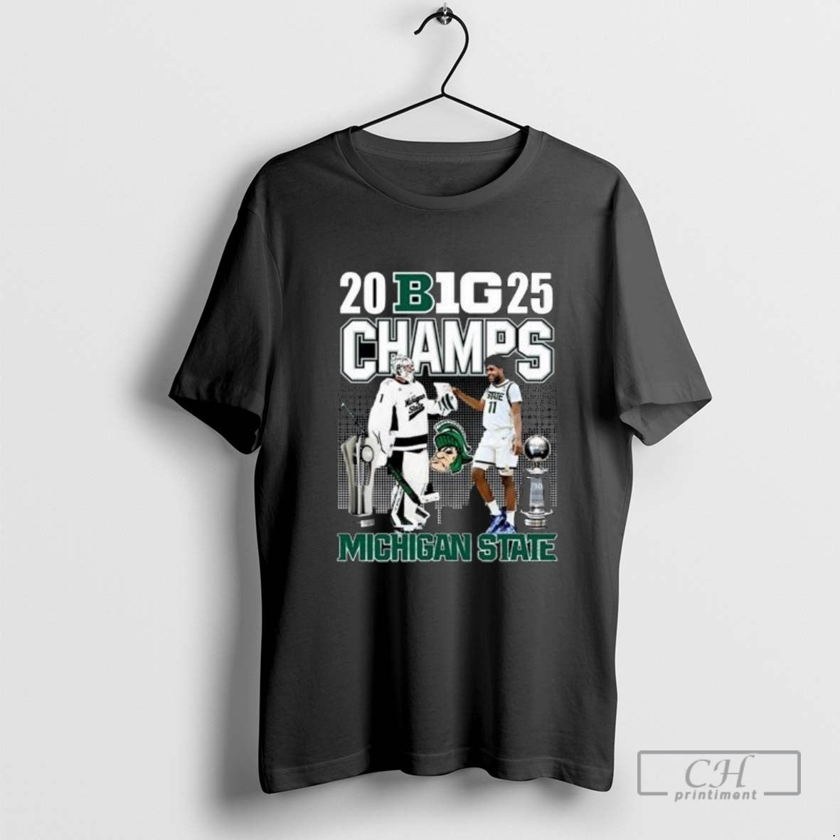 2025 Big Champs Michigan State Hockey And Michigan State Spartans