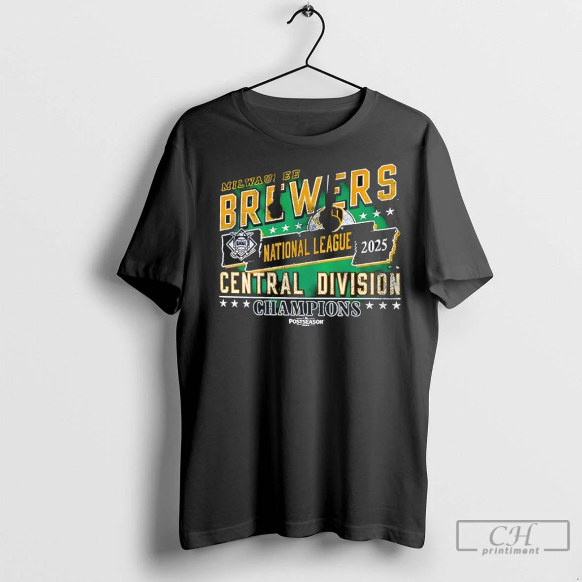 2025 Nl Central Division Champions Milwaukee Brewers Classic T Shirts