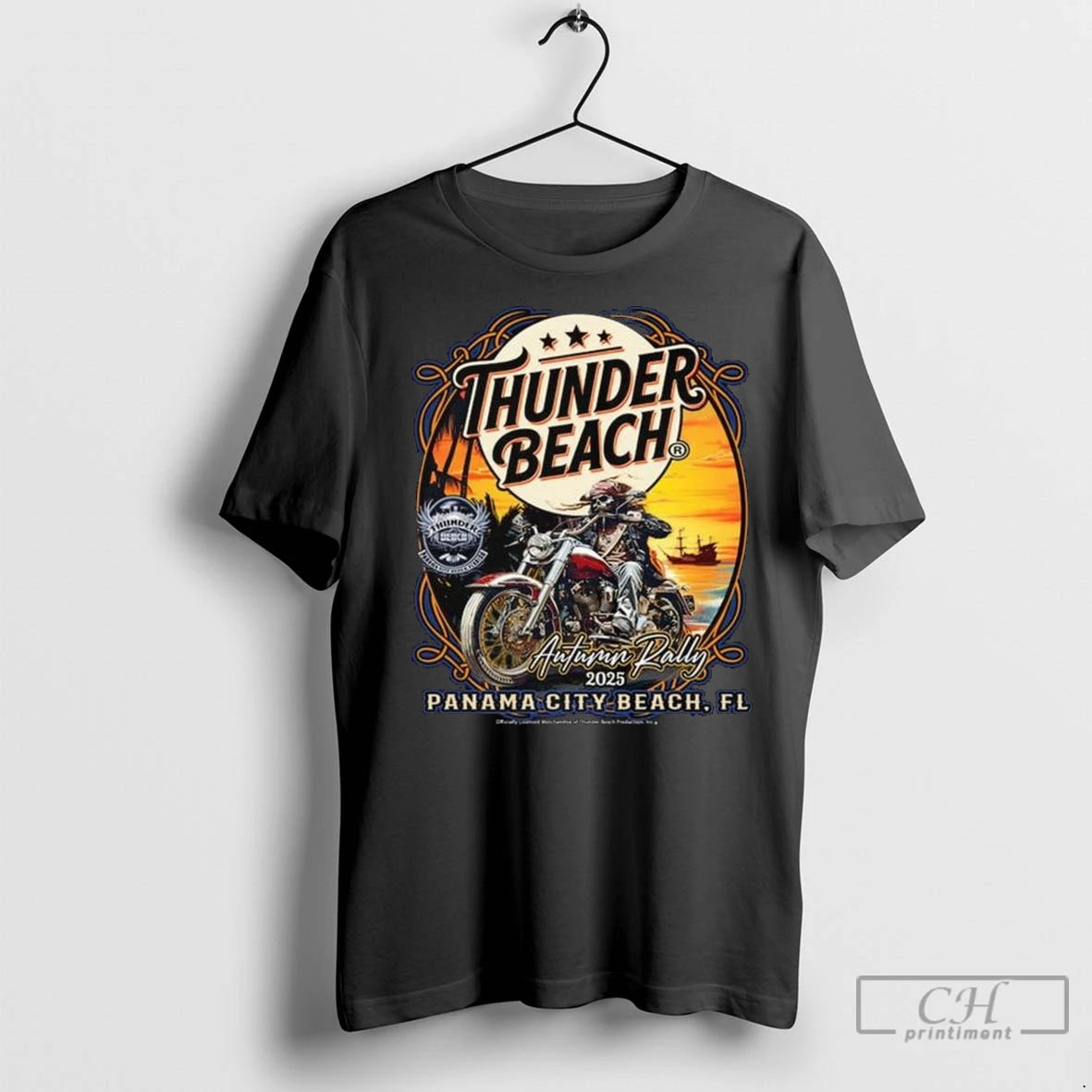 2025 Thunder Autumn Rally Biker Pirate Long Sleve T Shirts