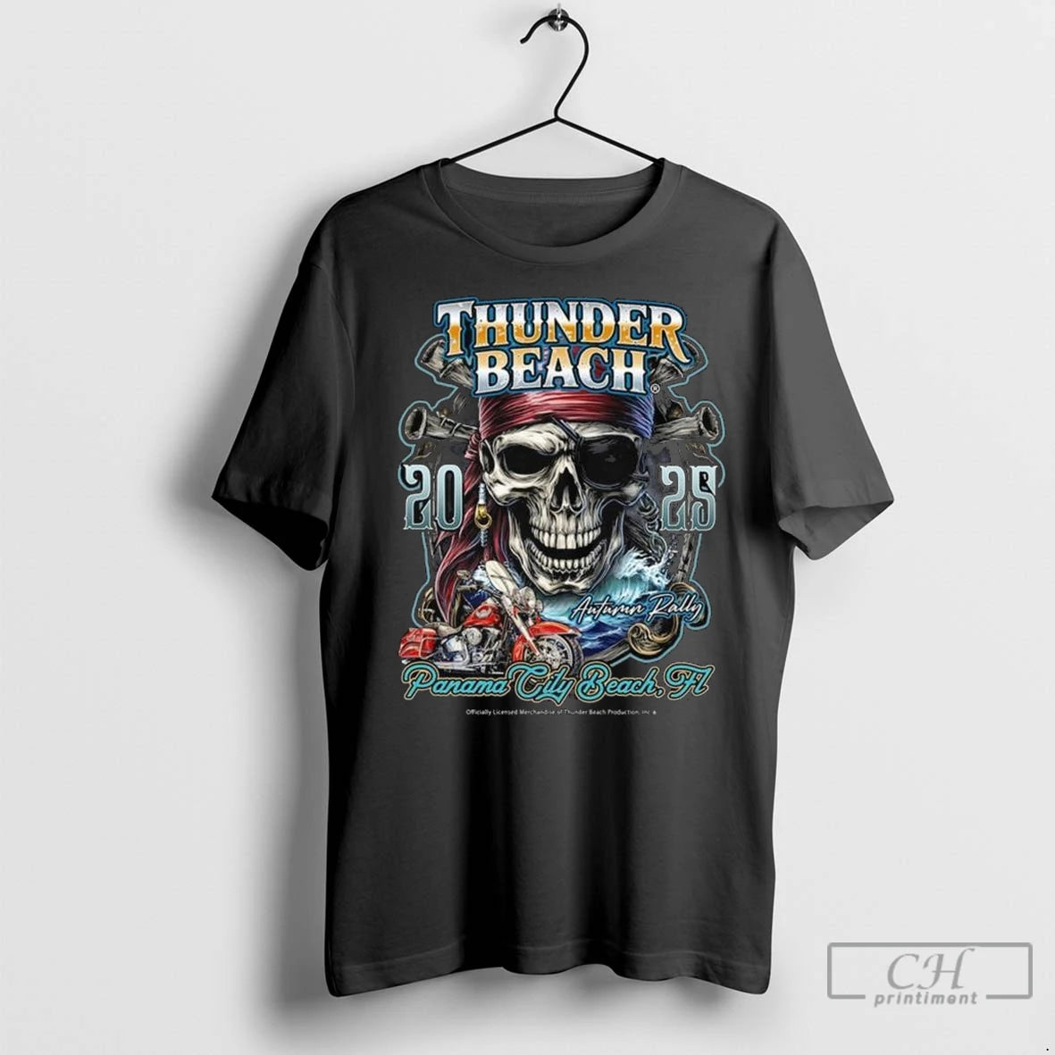 2025 Thunder Autumn Rally Oceano Pirate Long Sleve T Shirts