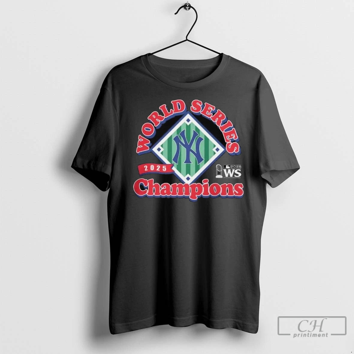 2025 World Series Champions Ws Mlb Trophy New York Yankees Long Sleve T Shirts