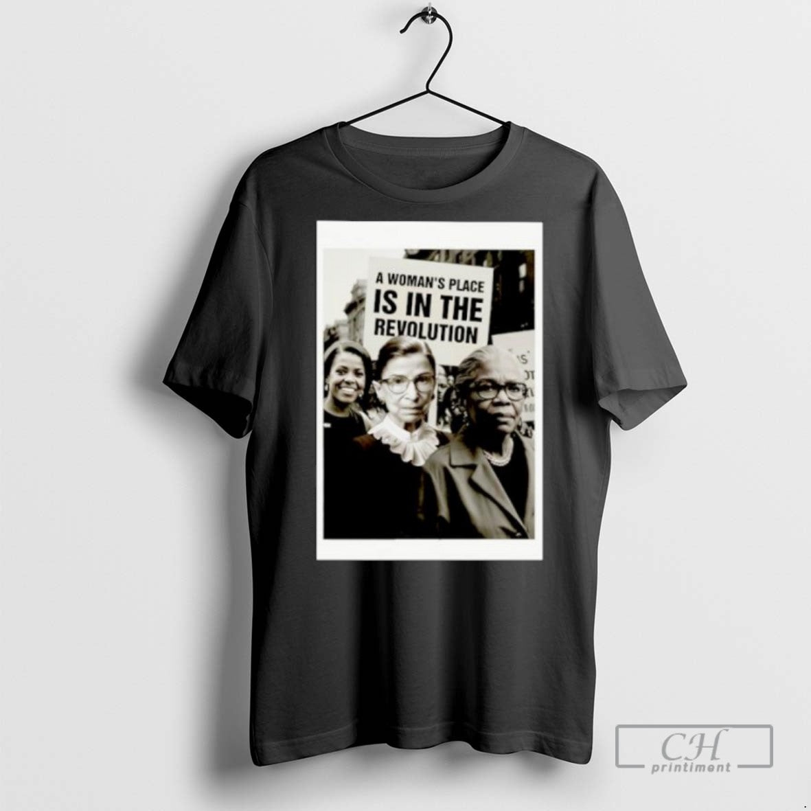 A Womans Place Is In The Revolution Ornaments T Shirts