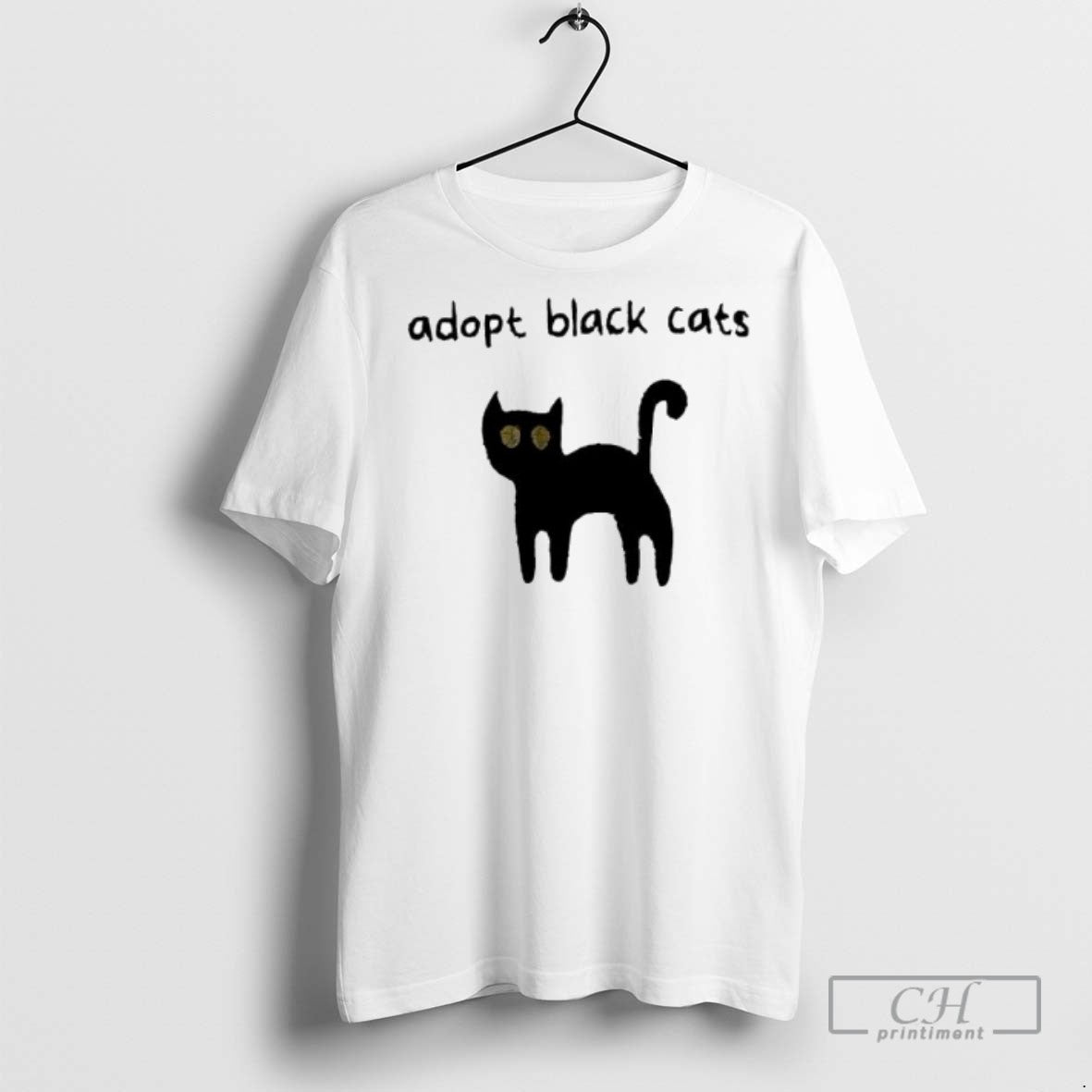 Adopt Black Cats T Shirts