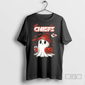 Officials Kansas City Chiefs Ghost Halloween Custom Name 2 Sided T Shirts