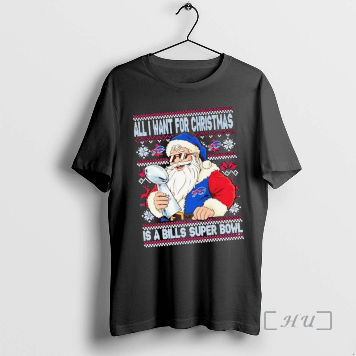 Officials Santa All I Want For Christmas Is Buffalo Bills Super Bowl Premium T Shirts