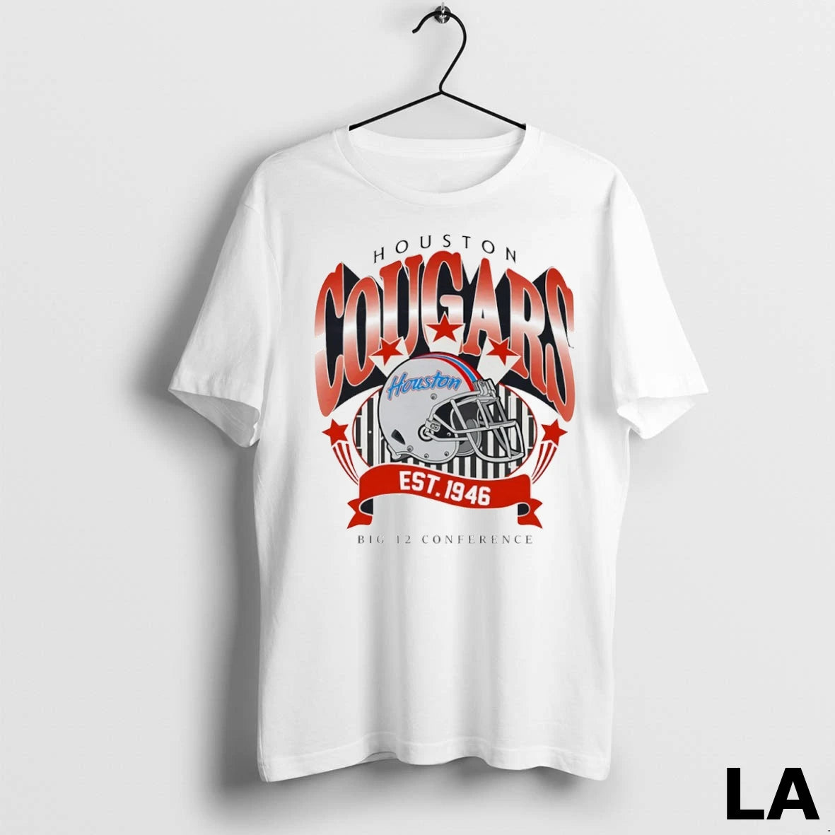 Original Houston Cougars Big 12 Conference Est 1946 Helmet