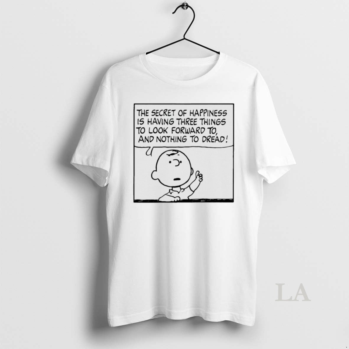 Original Peanuts Charlie Brown Secret Of Happiness Is Having Three Things To Look Forward To