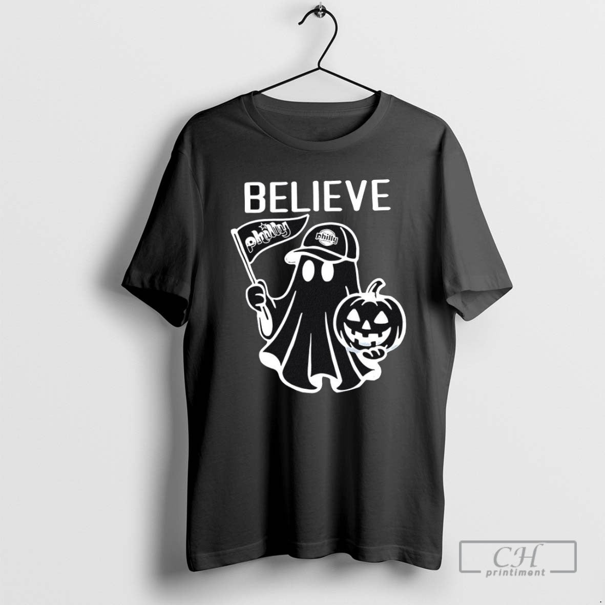 Philadelphia Phillies Red October Halloween Believe Ghost T Shirts
