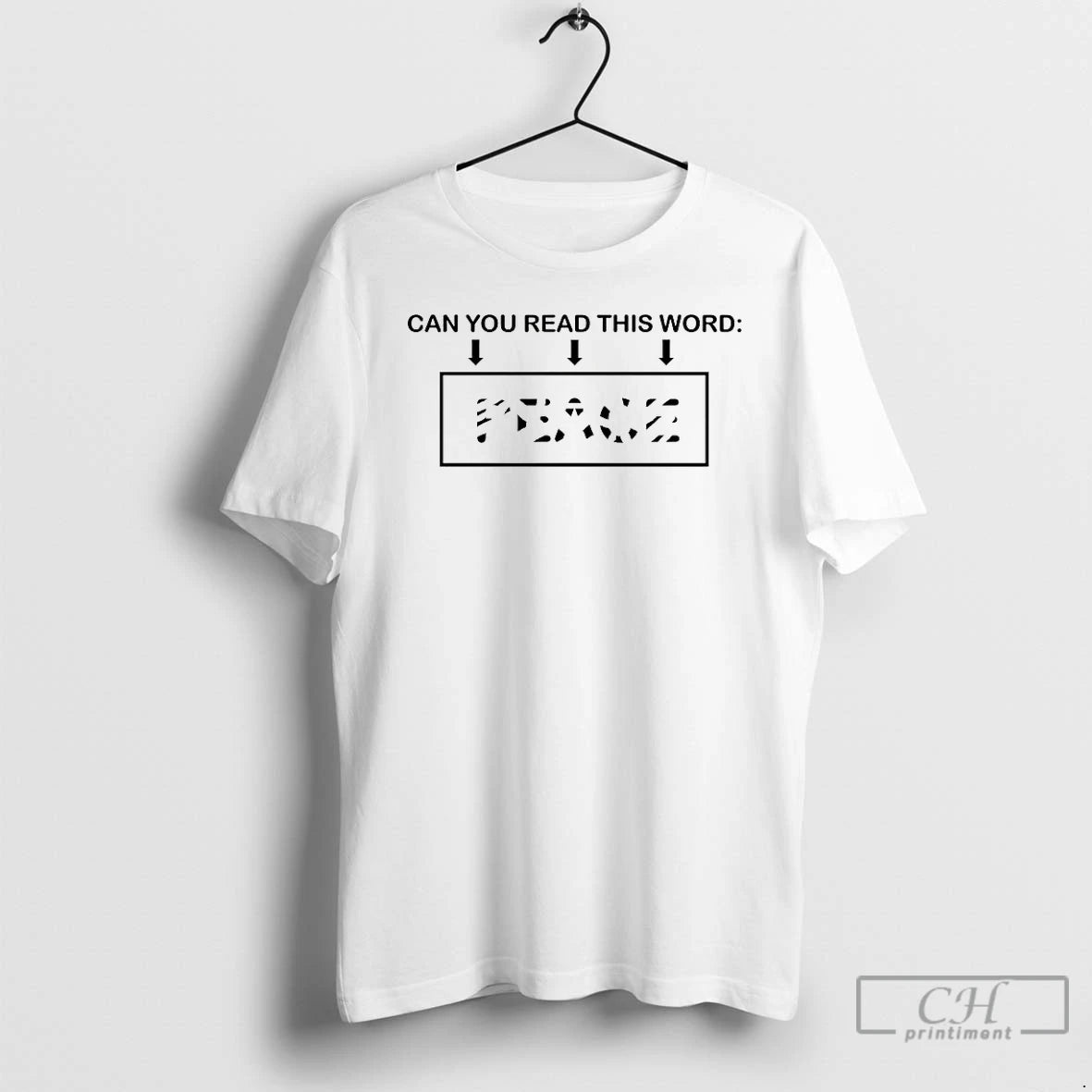 Premium Can You Read This Word Peace