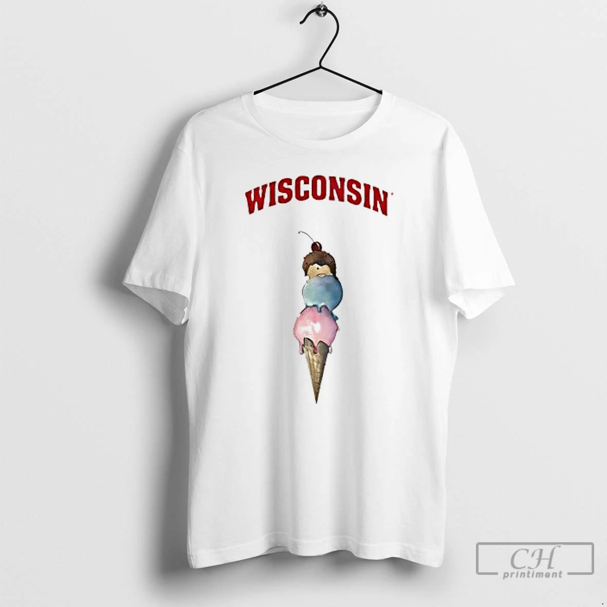 Premium Cream Wisconsin Badgers Triple Scoop