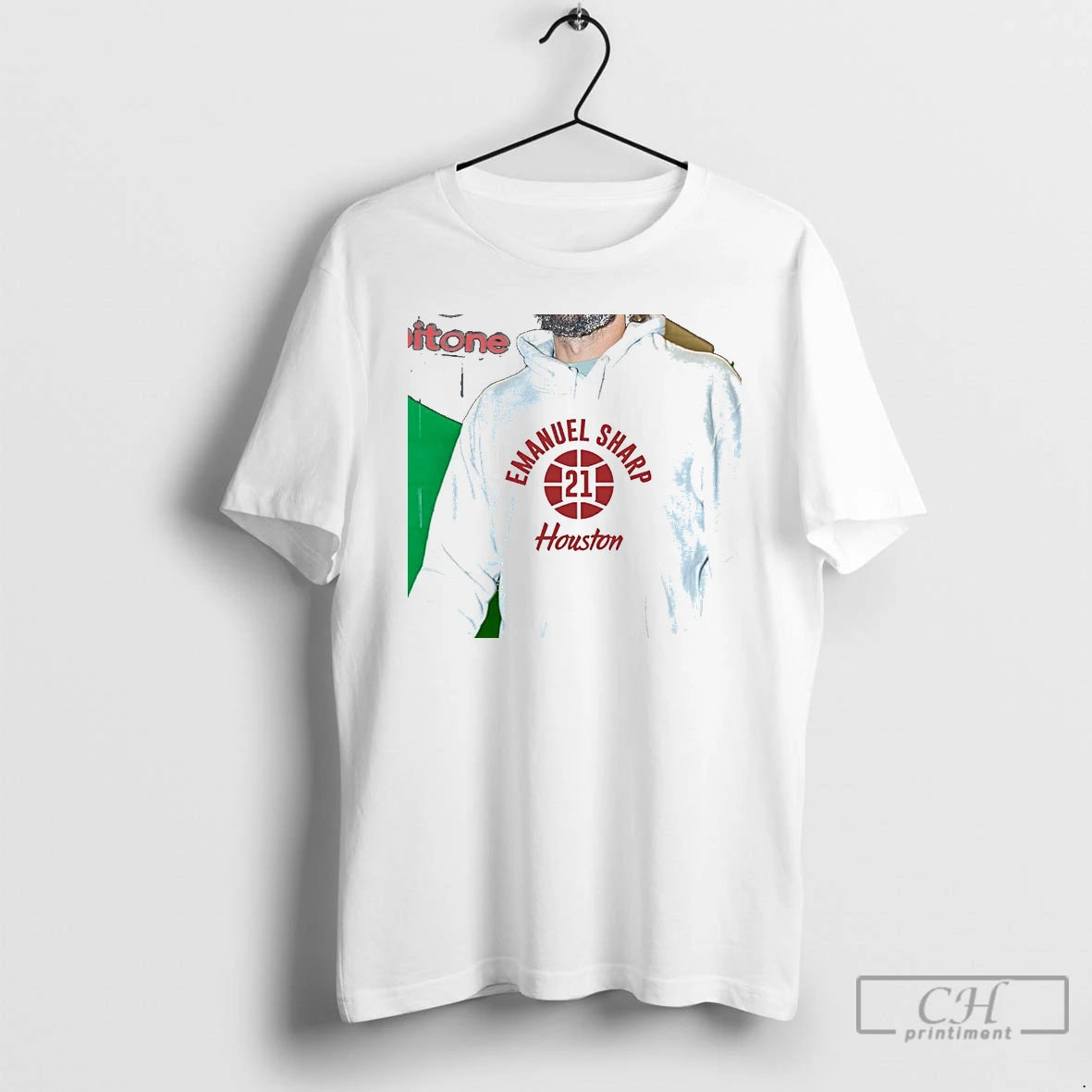 Premium Emanuel Sharp Hoops 21 Houston Cougars